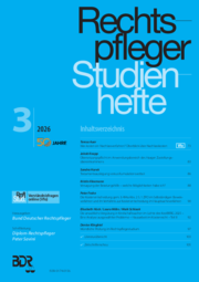 Rechtspflegerstudienheft 3/2026 Rechtspflegerstudienheft 3/2026