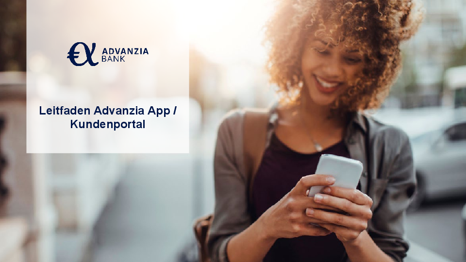 Leitfaden Advanzia-app/Kundenportal