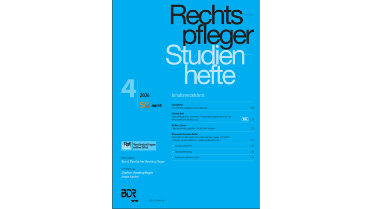 RpflStud 4/2026 Rechtspfleger Studienhefte 4/2026