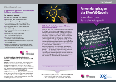 Flyer Anwendungsfragen der BPersVG-Novelle