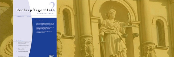 Zur aktuellen Ausgabe des Rechtspflegerblattes